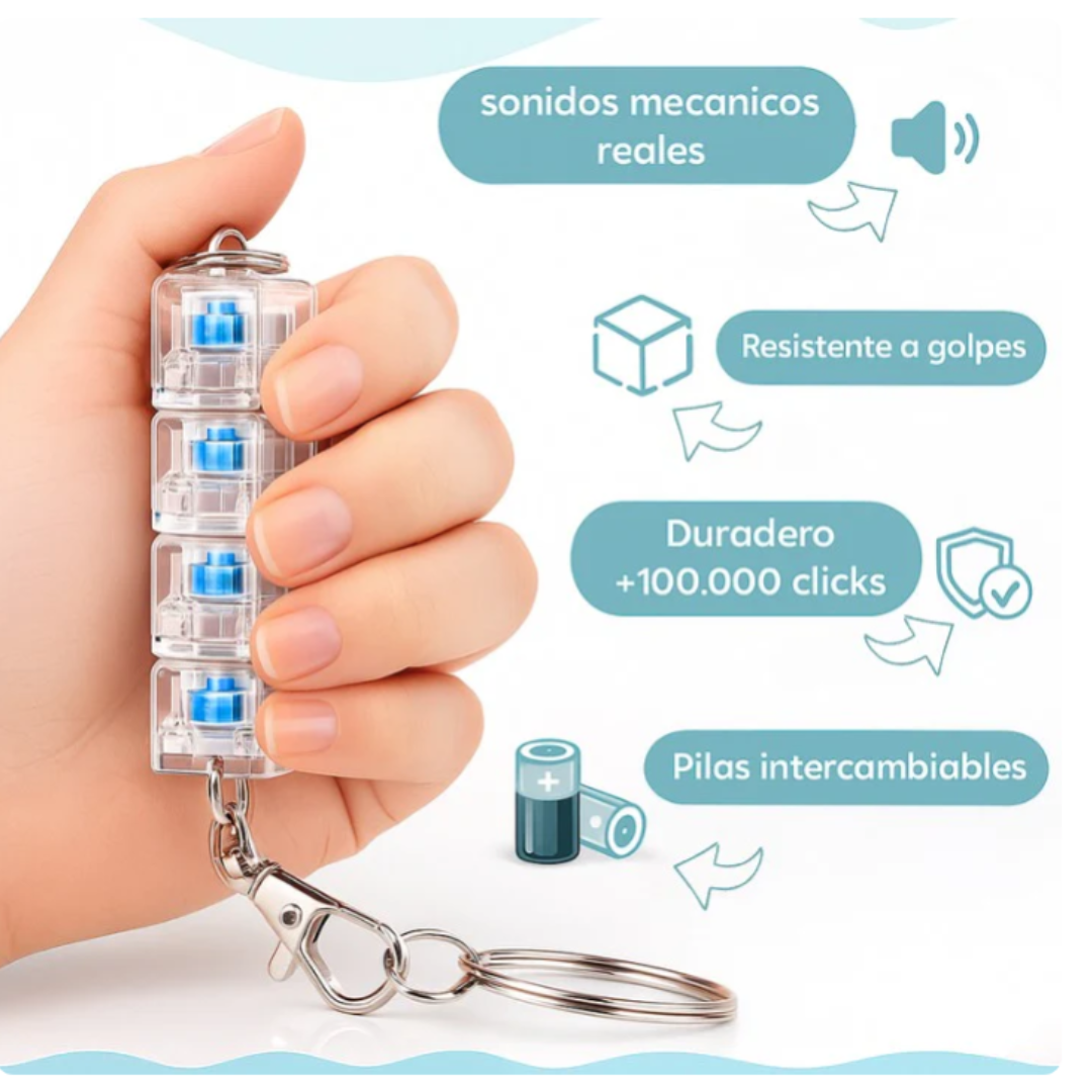 Clicker — Mini Teclado Anti‑Estrés